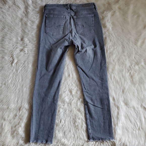 AG The Prima Cigarette Ankle Gray Skinny Jeans Size 27 - Picture 5 of 13
